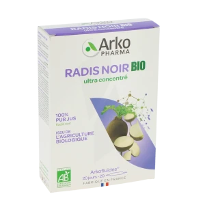 Arkofluide Bio Ultraextract Radis Noir Solution Buvable 20 Ampoules/10ml