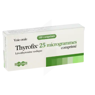 Thyrofix 25 Microgrammes, Comprimé à Saint-Médard-en-Jalles