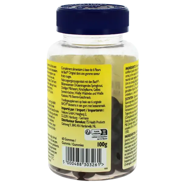 Rescue Nuit Gummies Gomme Fruits Rouges Pot/60