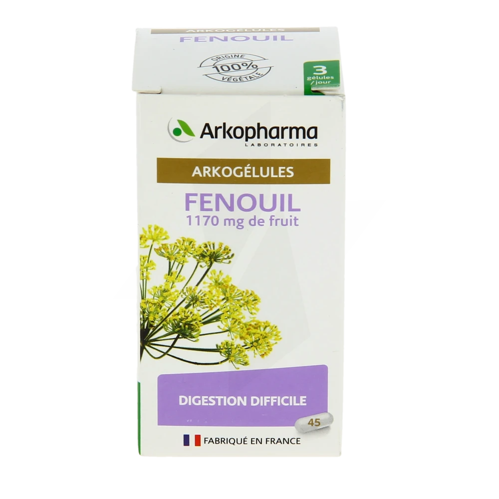 Arkopharma Arkogélules Fenouil - 45 gélules - Pharmacie en ligne
