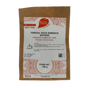 Iphym Santé Fenouil Doux Plantes En Vrac Entières Et Coupées 100g