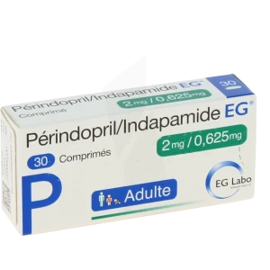 Perindopril/indapamide Eg 2 Mg/0,625 Mg, Comprimé