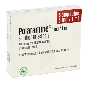 Polaramine 5 Mg/1 Ml, Solution Injectable