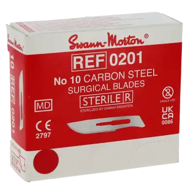 Swann Morton Carbon Steel Surgical Blades B/10 à Obernai