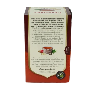 Yogi Tea Tisane Ayurvédique Gingembre Bio 17 Sachets/1,8g