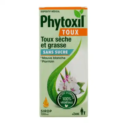 Phytoxil Toux Sans Sucre Sirop Adulte Enfant +2ans Fl/100ml à La Lande-de-Fronsac