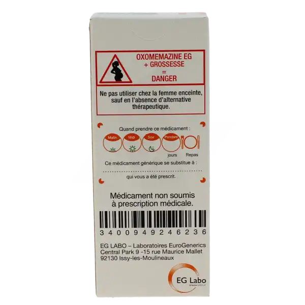 Oxomemazine Eg 0,33 Mg/ml, Sirop