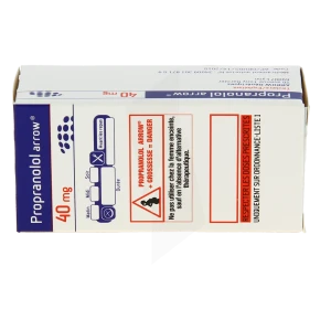Propranolol Arrow 40 Mg, Comprimé Pelliculé Sécable