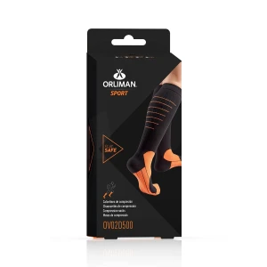 Orliman Sport Chaussette Compression Noir Taille 2 B/2