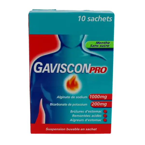 Gavisconpro Menthe, Suspension Buvable En Sachet