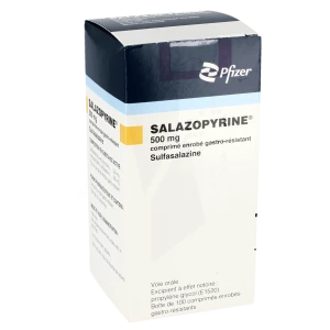 Salazopyrine 500 Mg, Comprimé Enrobé Gastro-résistant