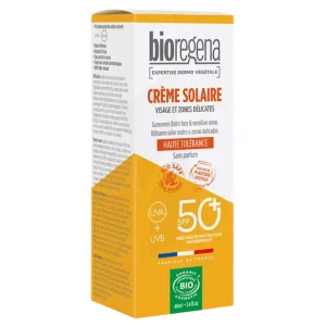 Bioregena Crème Solaire Spf50+ Visage Et Zones Délicates T/40ml