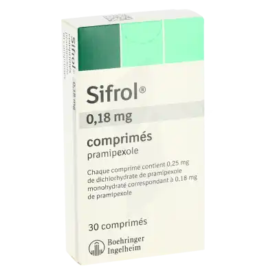 Sifrol 0,18 Mg, Comprimé à Paris