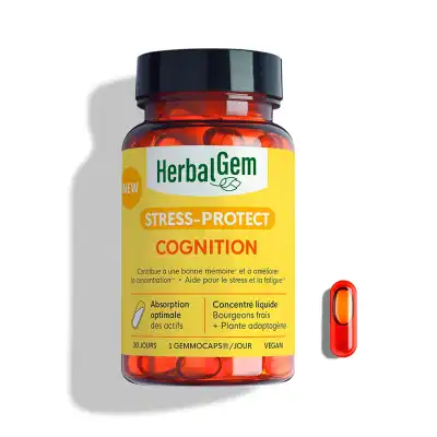 Gemmocapsules Stress Protect Cognition Capsules Boîte De 30 à Apt