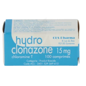 Hydroclonazone 15 Mg Cpr T/100