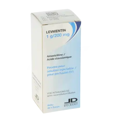 Levmentin 1 G/200 Mg, Poudre Pour Solution Injectable/pour Perfusion (iv) à BRUGES