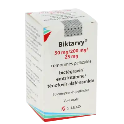 Biktarvy 50 Mg/200 Mg/25 Mg, Comprimé Pelliculé à Lavernose-Lacasse