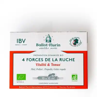 Ballot-flurin Préparation Dynamisée 4 Forces De La Ruche 10 Ampoules/10ml à Saint-Jory