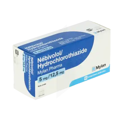NEBIVOLOL/HYDROCHLOROTHIAZIDE VIATRIS 5 mg/12,5 mg, comprimé pelliculé