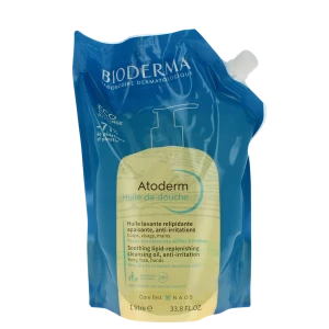 Bioderma Atoderm Huile De Douche Peau Sujette Eczéma Atopique Eco Recharge 1 L