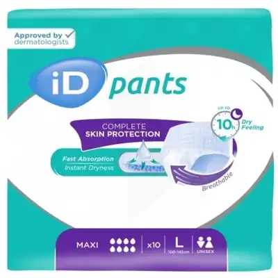 Id Pants Culottes Absorbantes Maxi Taille L Sachet/10 à Agen