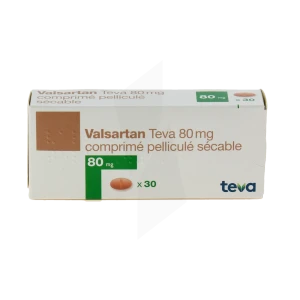 Valsartan Teva 80 Mg, Comprimé Pelliculé Sécable