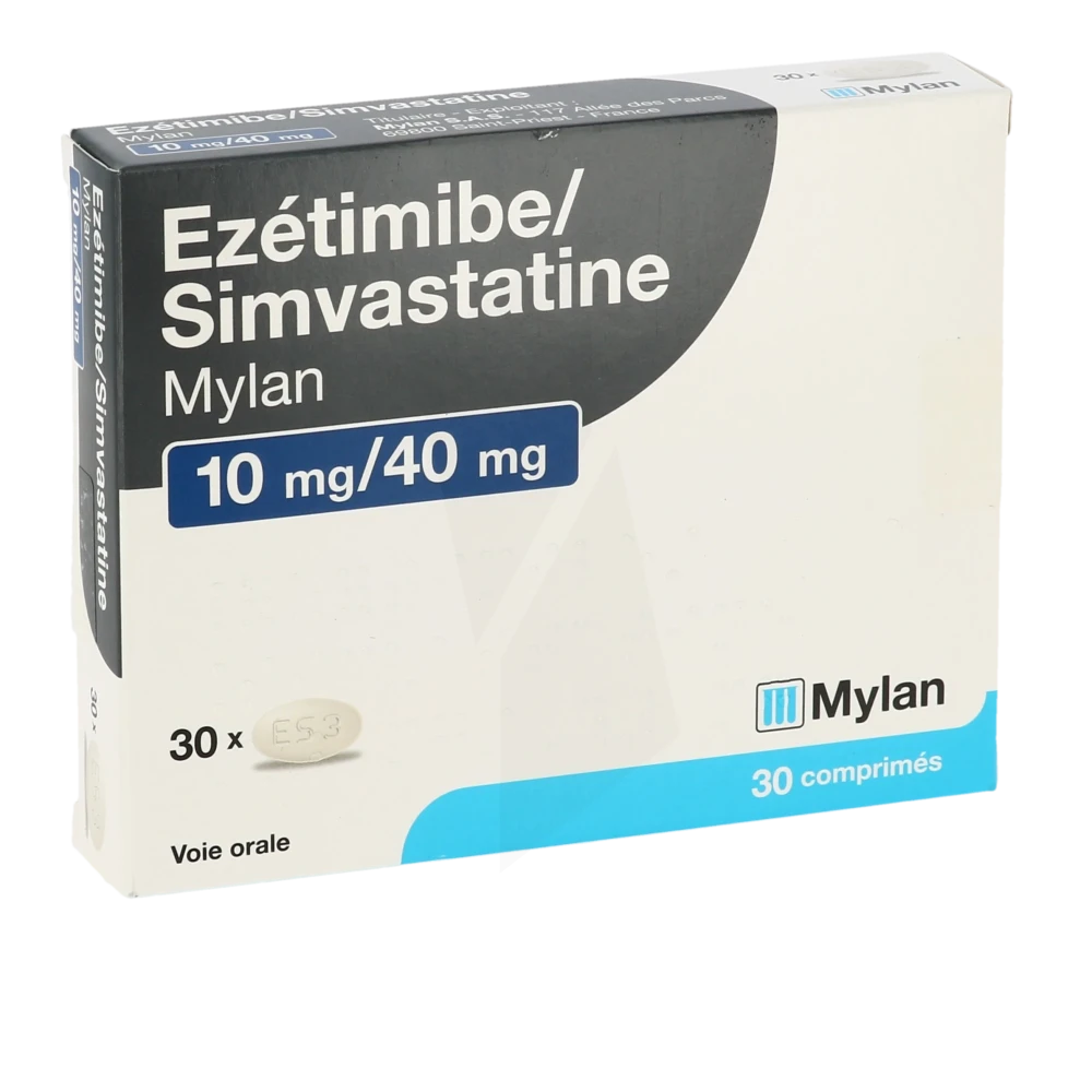 Ezetimibe/simvastatine Viatris 10 Mg/40 Mg, Comprimé