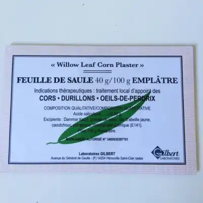 Feuille De Saule 40 G/100 G, Emplâtre à Bordeaux