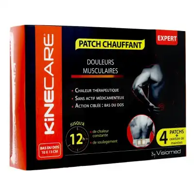 Kinecare Patch Chauffant 8h Dos 10x13cm B/4