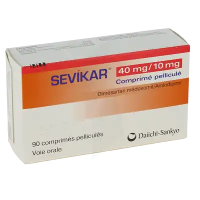 SEVIKAR 40 mg/10 mg, comprimé pelliculé