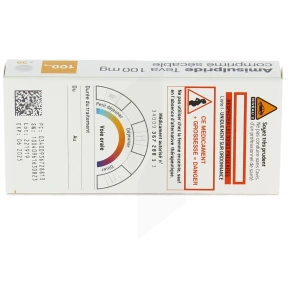 Amisulpride Teva 100 Mg, Comprimé Sécable