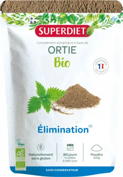 Superdiet Ortie Bio Poudre Pot/200g