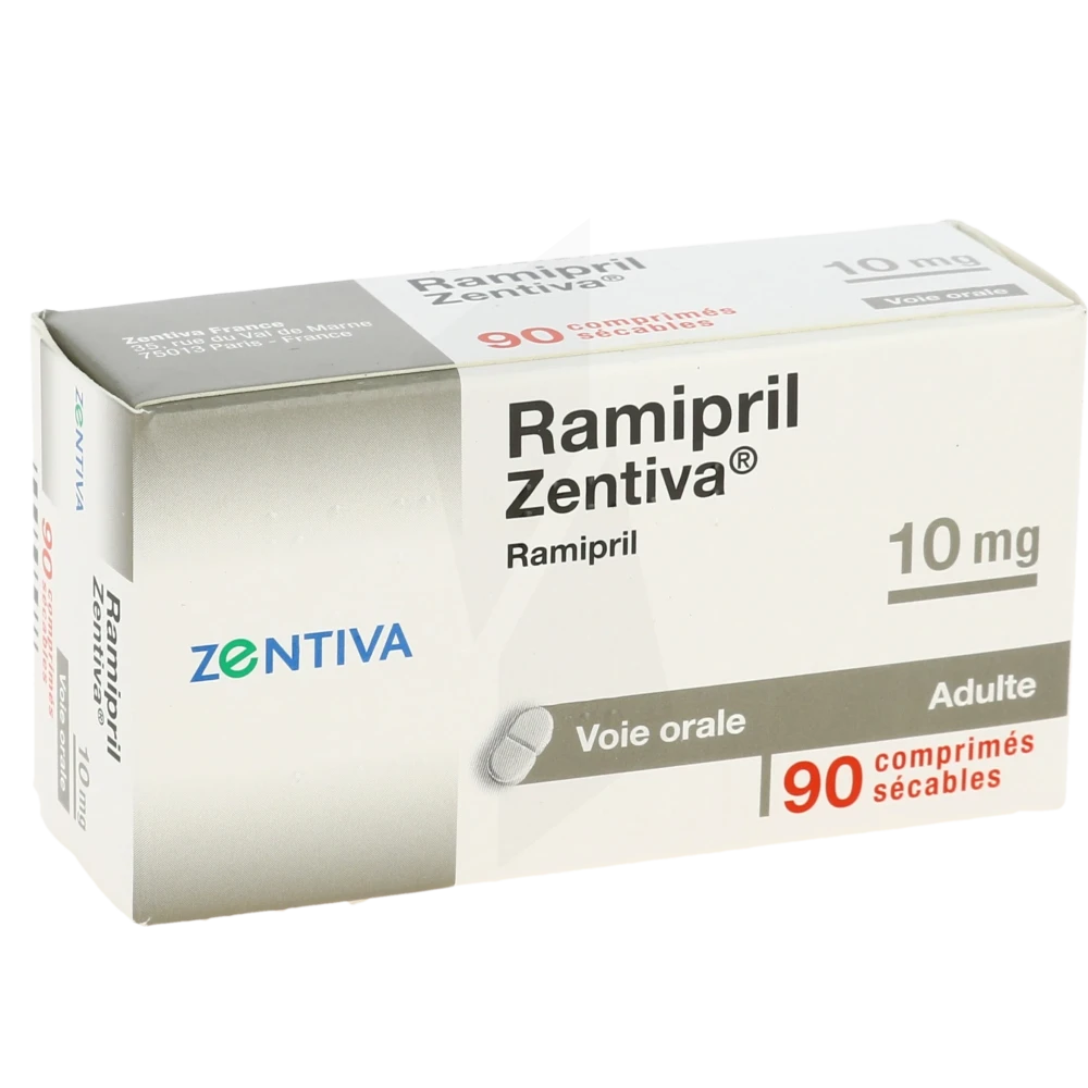 Ramipril Zentiva 10 Mg, Comprimé Sécable