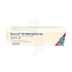 Binocrit 20 000 Ui/0,5 Ml, Solution Injectable En Seringue Préremplie