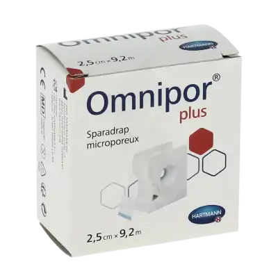 Omnipor® sparadrap microporeux 2,5 cm x 9,2 mètres - Dévidoir