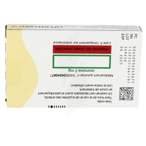 Oromone 2 Mg, Comprimé Pelliculé