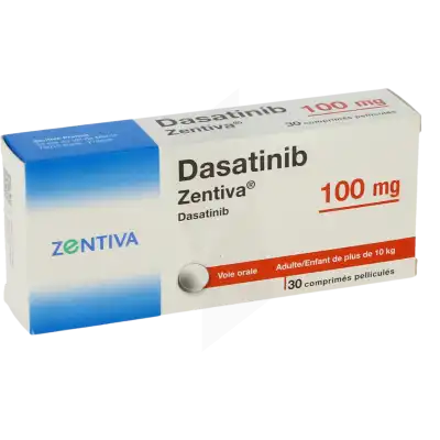 Dasatinib Zentiva 100 Mg, Comprimé Pelliculé à Bordeaux