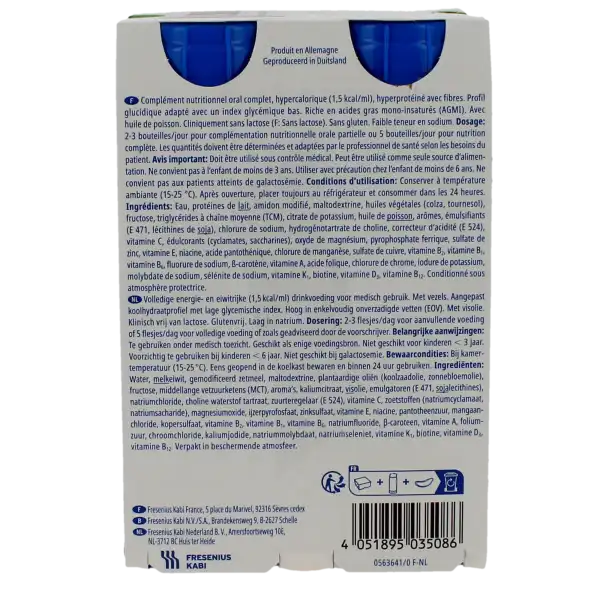 Fresubin Db Drink Nutriment Vanille 4bouteilles/200ml
