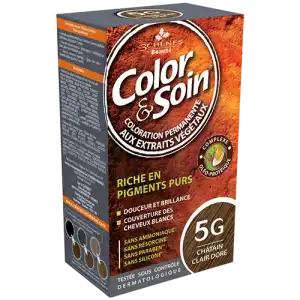 Acheter COLOR&SOIN Kit coloration permanente 5G châtain clair doré à Fontenay-sous-Bois