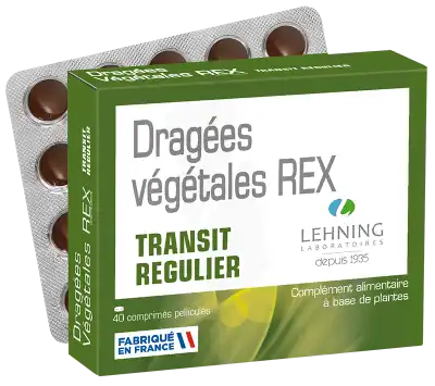Lehning Dragées Végétales Rex Comprimés B/40 à Libourne