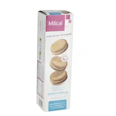Milical Biscuit FourrÉ Vanille Etui/12 à Mimizan