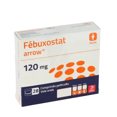 FÉBUXOSTAT ARROW 120 mg, comprimé pelliculé