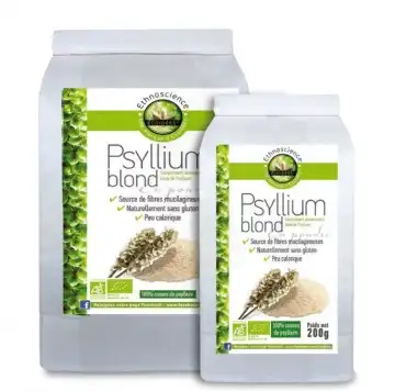 Ecoidées Ethnoscience Psyllium Blond Poudre Bio Sachet/200g