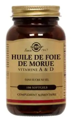 Solgar Huile De Foie De Morue, Vit A & D à SEYNOD