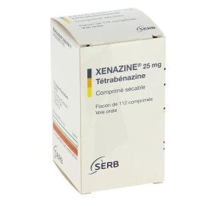 Xenazine 25 Mg, Comprimé Sécable
