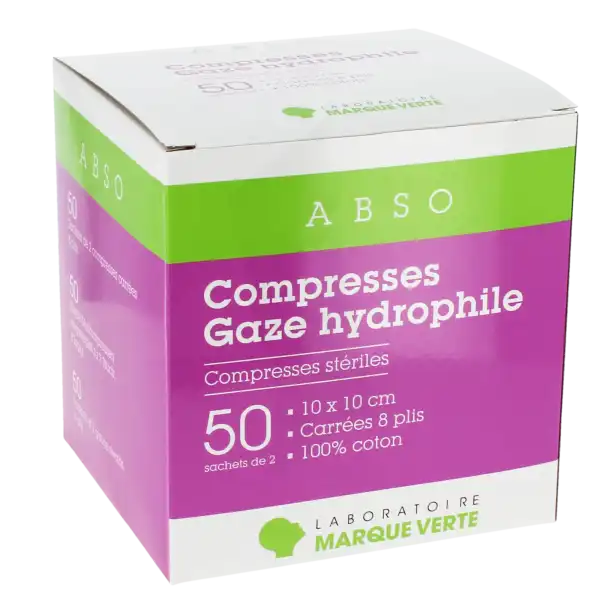 Marque Verte Abso Compresses Gaze 10x10