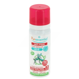 Puressentiel Anti-pique Spray Répulsif Bébé Anti-pique - 60 Ml