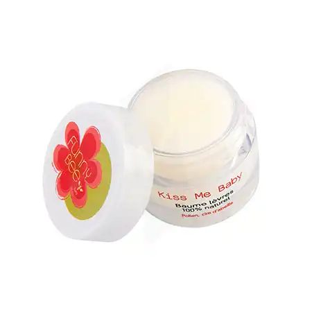 Funnybee Kiss Me Baby Baume Lèvres Réparateur 100% Naturel Pot/11g