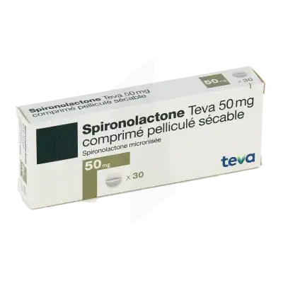 Spironolactone Teva 50 Mg, Comprimé Pelliculé Sécable à DIJON