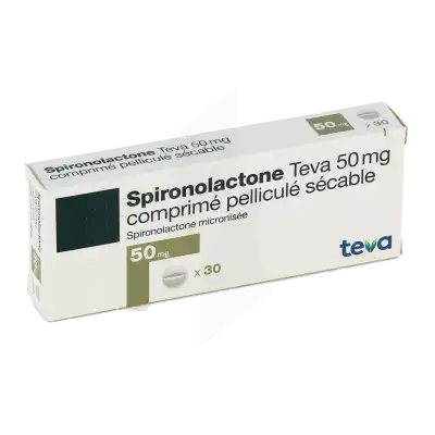 Spironolactone Teva 50 Mg, Comprimé Pelliculé Sécable à TOULOUSE